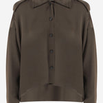 CAMICIA IN SETA CON ORLO CURVO 24803029 429 KHAITE 