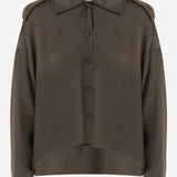 CAMICIA IN SETA CON ORLO CURVO 24803029 429 KHAITE 