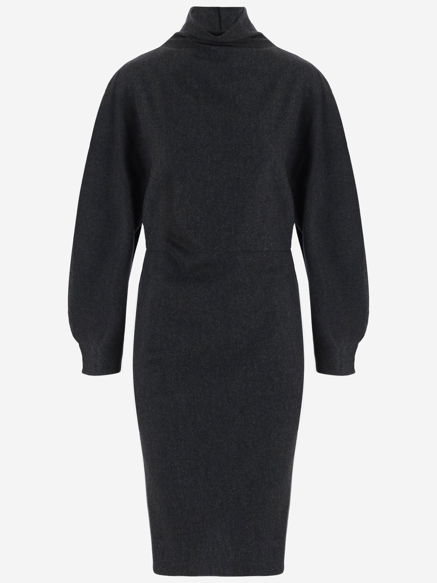 ABITO IN LANA E CASHMERE STRETCH CON MANICHE VOLUMINOSE 5666604 205 KHAITE 