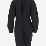 ABITO IN LANA E CASHMERE STRETCH CON MANICHE VOLUMINOSE 5666604 205 KHAITE 