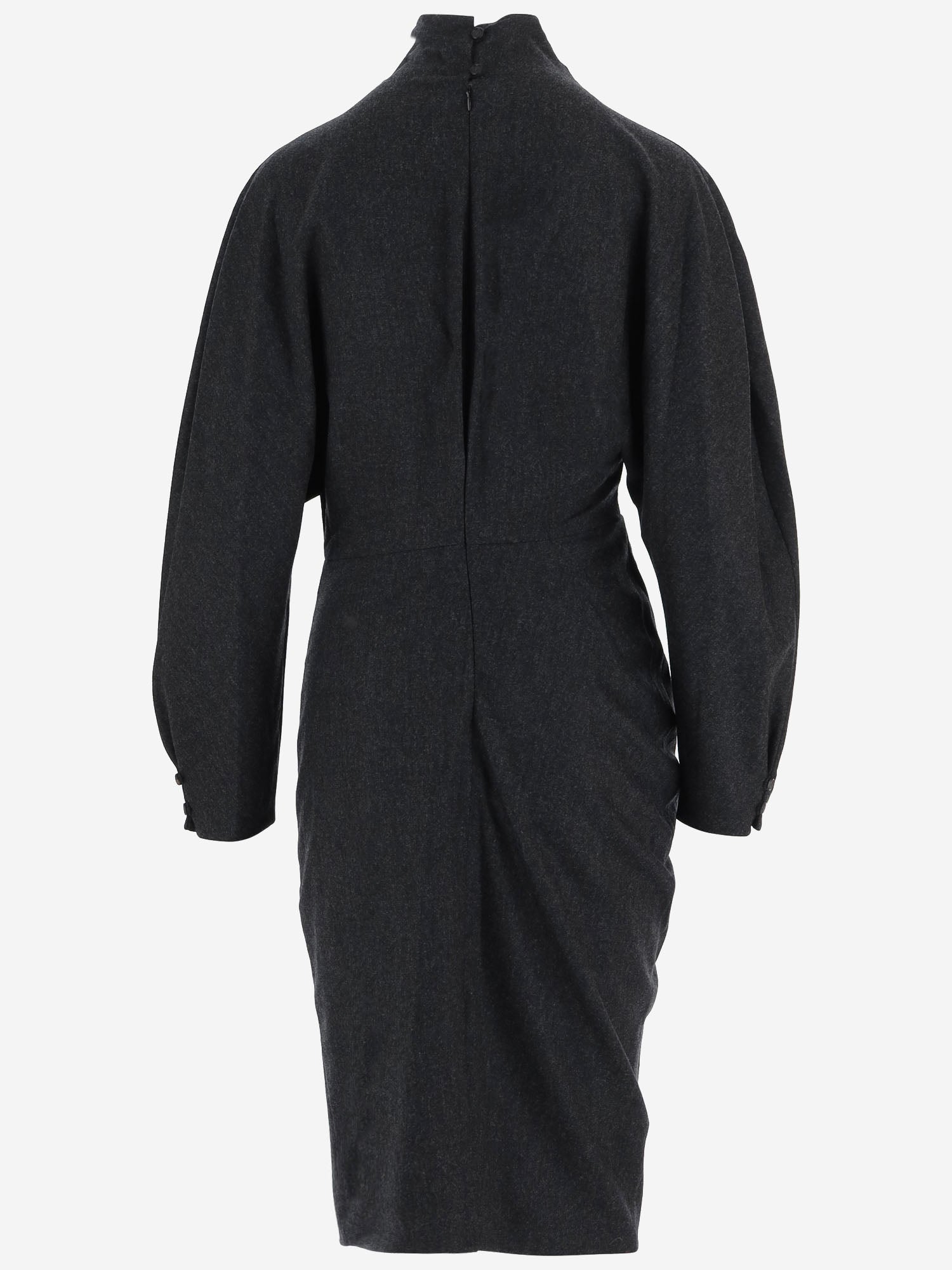 ABITO IN LANA E CASHMERE STRETCH CON MANICHE VOLUMINOSE 5666604 205 KHAITE 