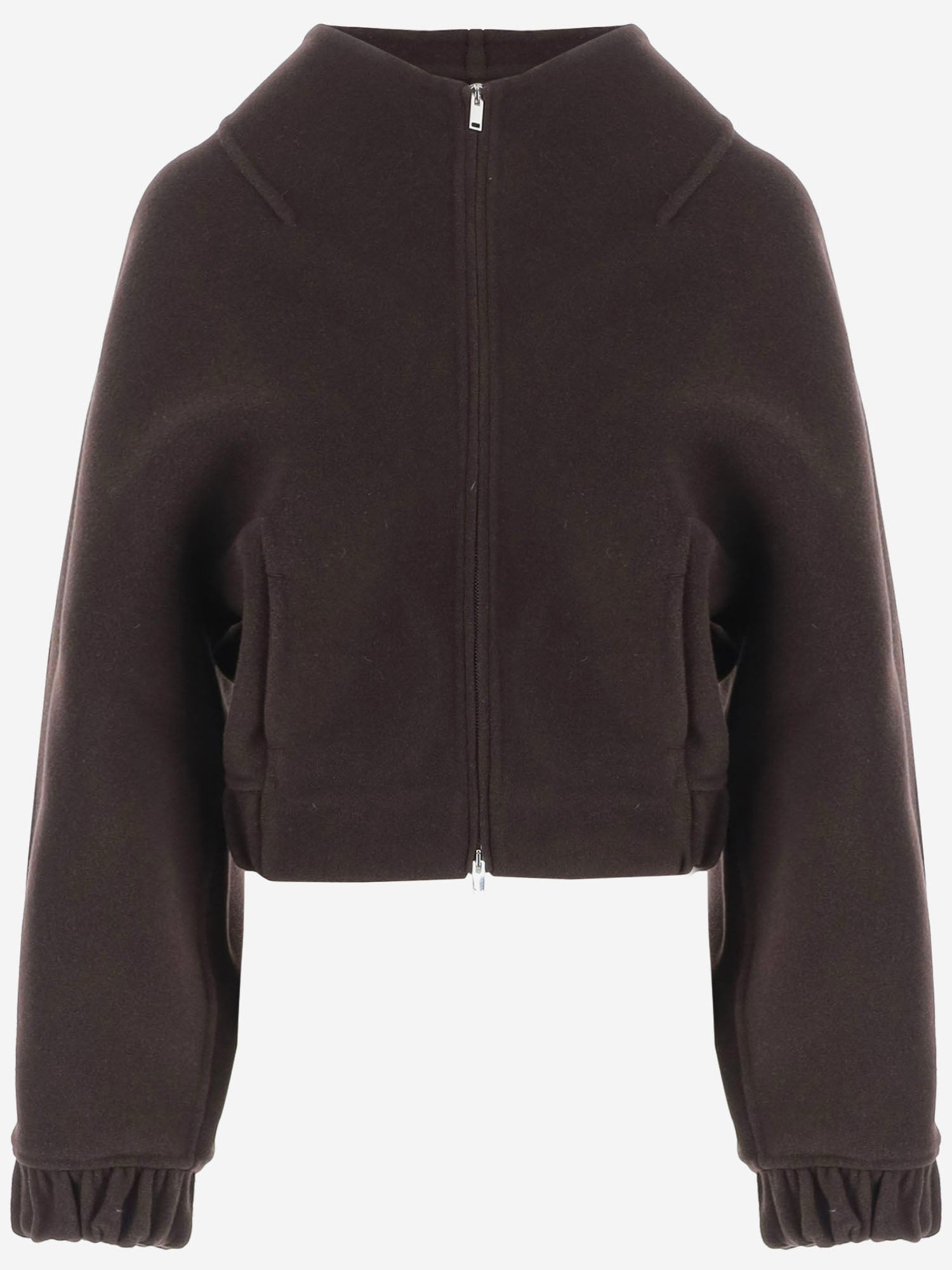 GIACCA IN LANA CON ZIP E SCOLLO A BARCA 6252547 950 KHAITE 