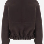 GIACCA IN LANA CON ZIP E SCOLLO A BARCA 6252547 950 KHAITE 