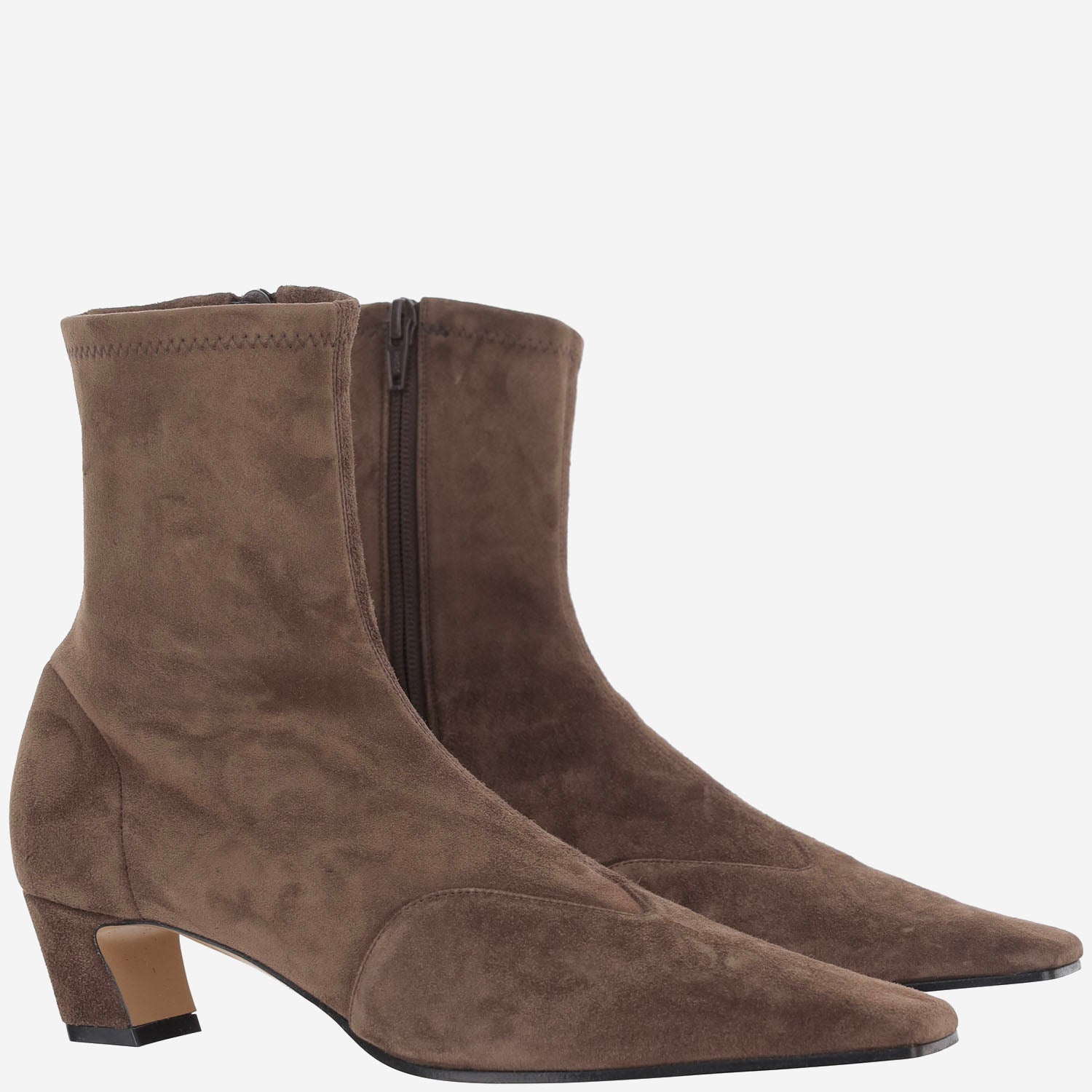 STIVALETTI IN PELLE SCAMOSCIATA F10681047 893 KHAITE 