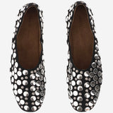 BALLERINE JANE IN SUEDE CON BORCHIE F4059 970200 KHAITE 