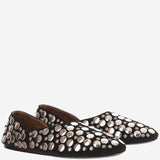 BALLERINE JANE IN SUEDE CON BORCHIE F4059 970200 KHAITE 