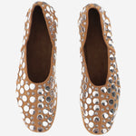 BALLERINE JANE IN SUEDE CON BORCHIE F4059 970902 KHAITE 