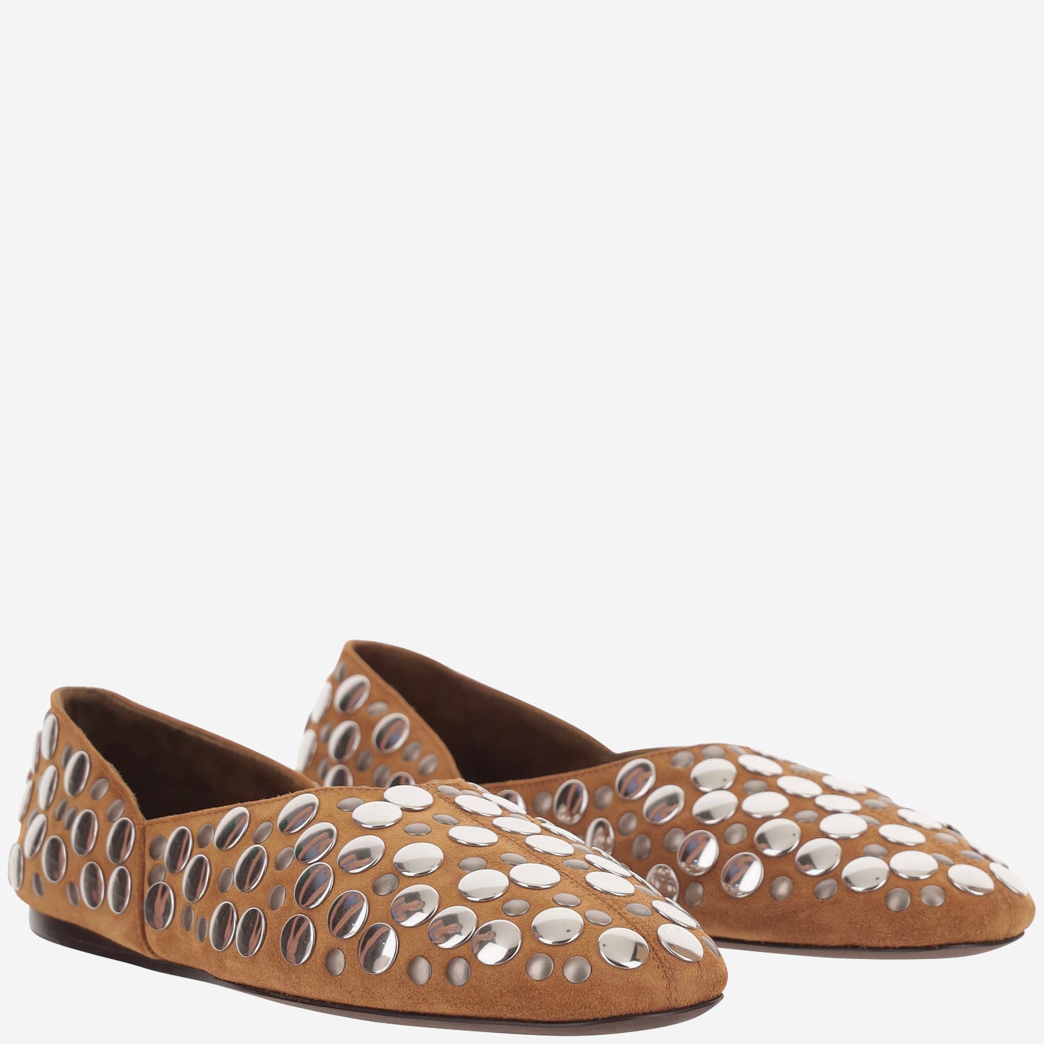BALLERINE JANE IN SUEDE CON BORCHIE F4059 970902 KHAITE 