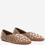 BALLERINE JANE IN SUEDE CON BORCHIE F4059 970902 KHAITE 