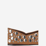 BALLERINE JANE IN SUEDE CON BORCHIE F4059 970902 KHAITE 