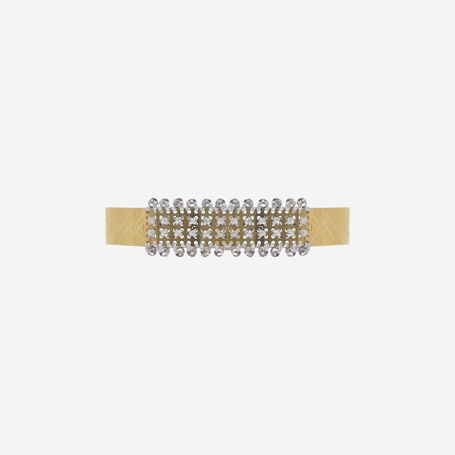 BRACCIALE CON PANNELLO A MICRO-BORCHIE BR01GLCRB L001 LEIGHT STUDIO 