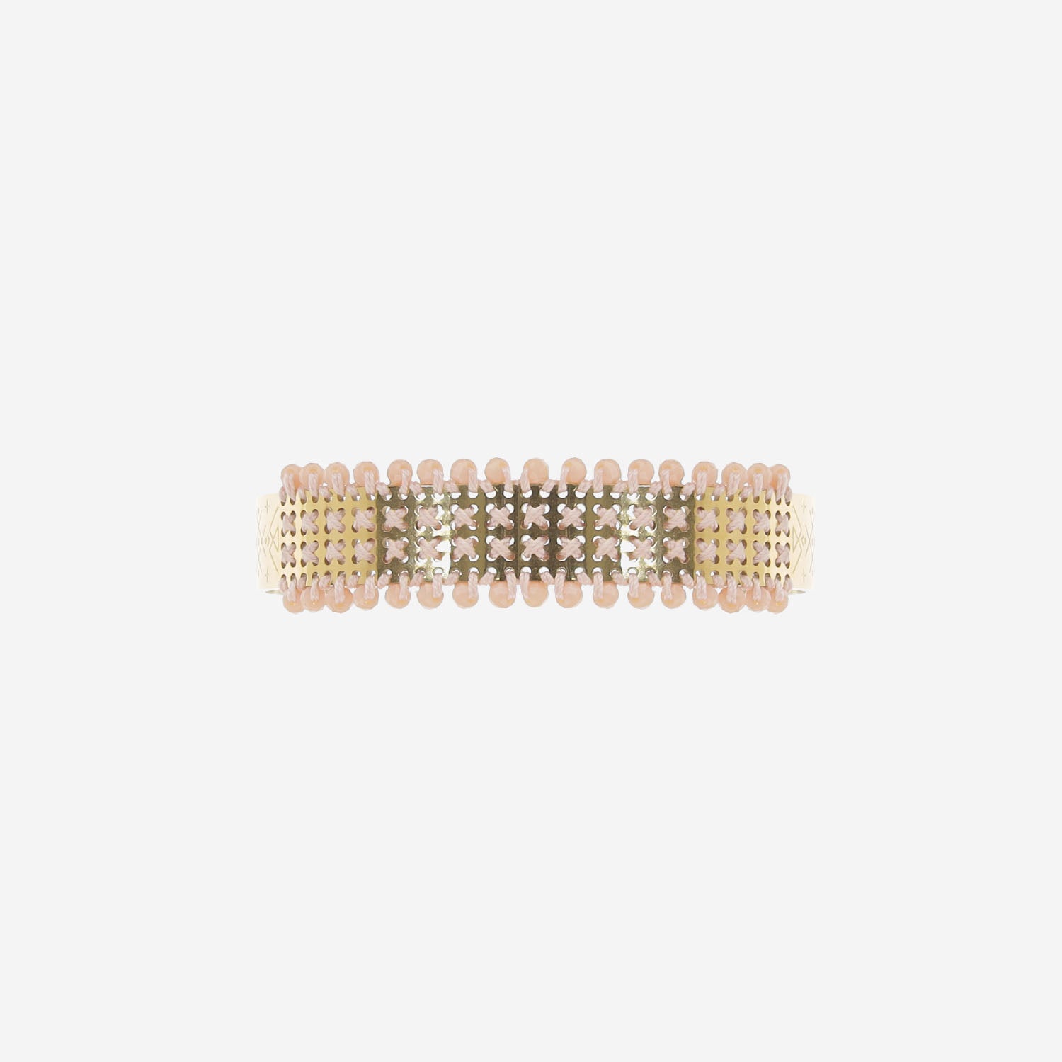 BRACCIALE CON PANNELLO A MICRO-BORCHIE BR01GLCRB M659 LEIGHT STUDIO 