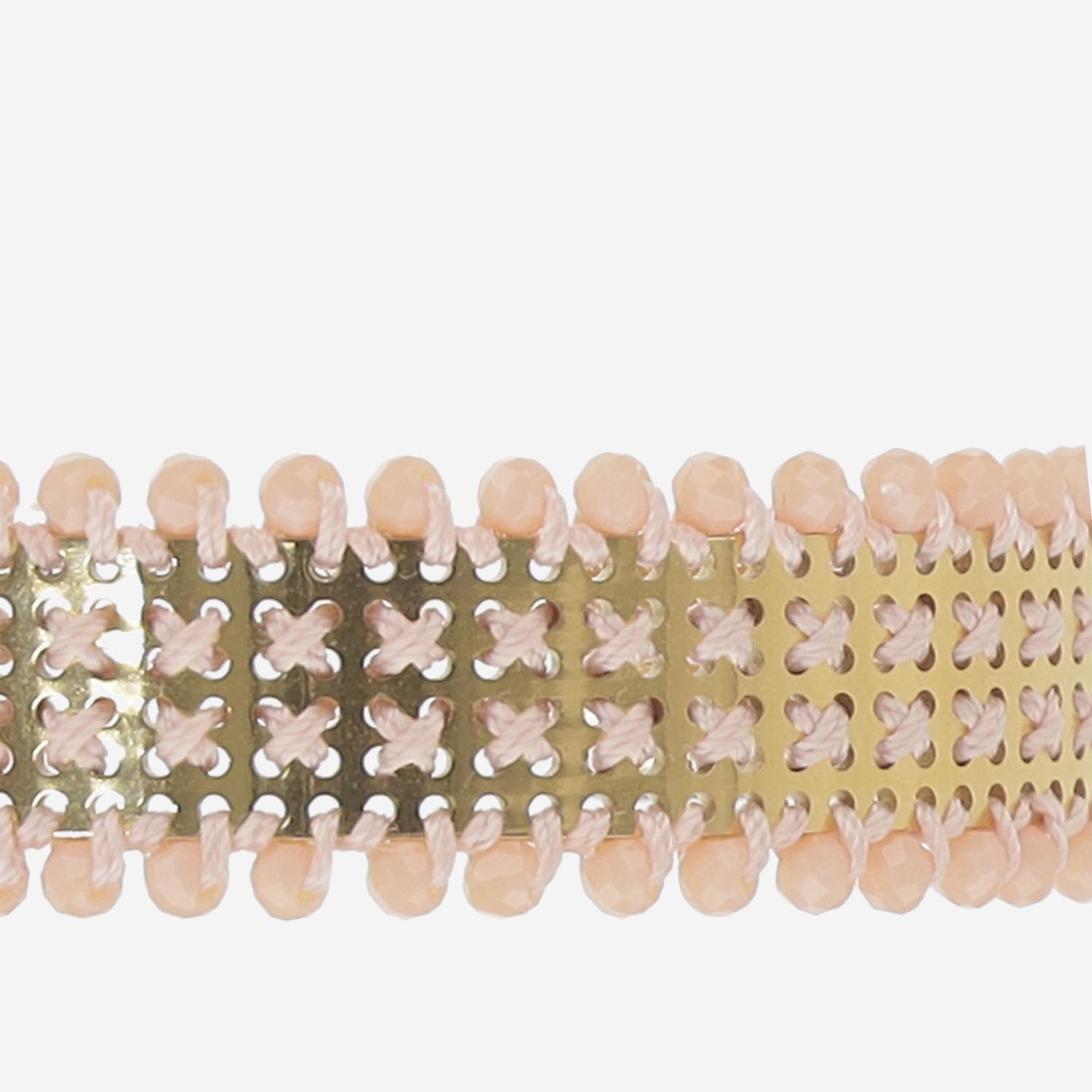 BRACCIALE CON PANNELLO A MICRO-BORCHIE BR01GLCRB M659 LEIGHT STUDIO 