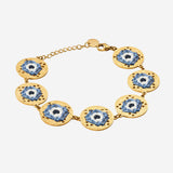 BRACCIALE CON RICAMO OCCHI BR06GLEYEB M6227 LEIGHT STUDIO 