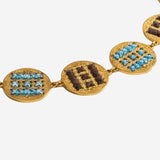 CHOKER CON RICAMO PATTERN NK02GLMONB M023M6227 LEIGHT STUDIO 