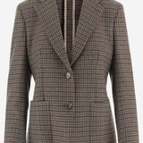 GIACCA IN CASHMERE CON MOTIVO PIED DE POULE FSP24101X 02AW LARDINI 