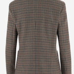 GIACCA IN CASHMERE CON MOTIVO PIED DE POULE FSP24101X 02AW LARDINI 