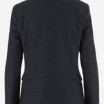 GIACCA IN MISTO LANA CON REVERS E MOTIVO A QUADRI G5453 10 LARDINI 