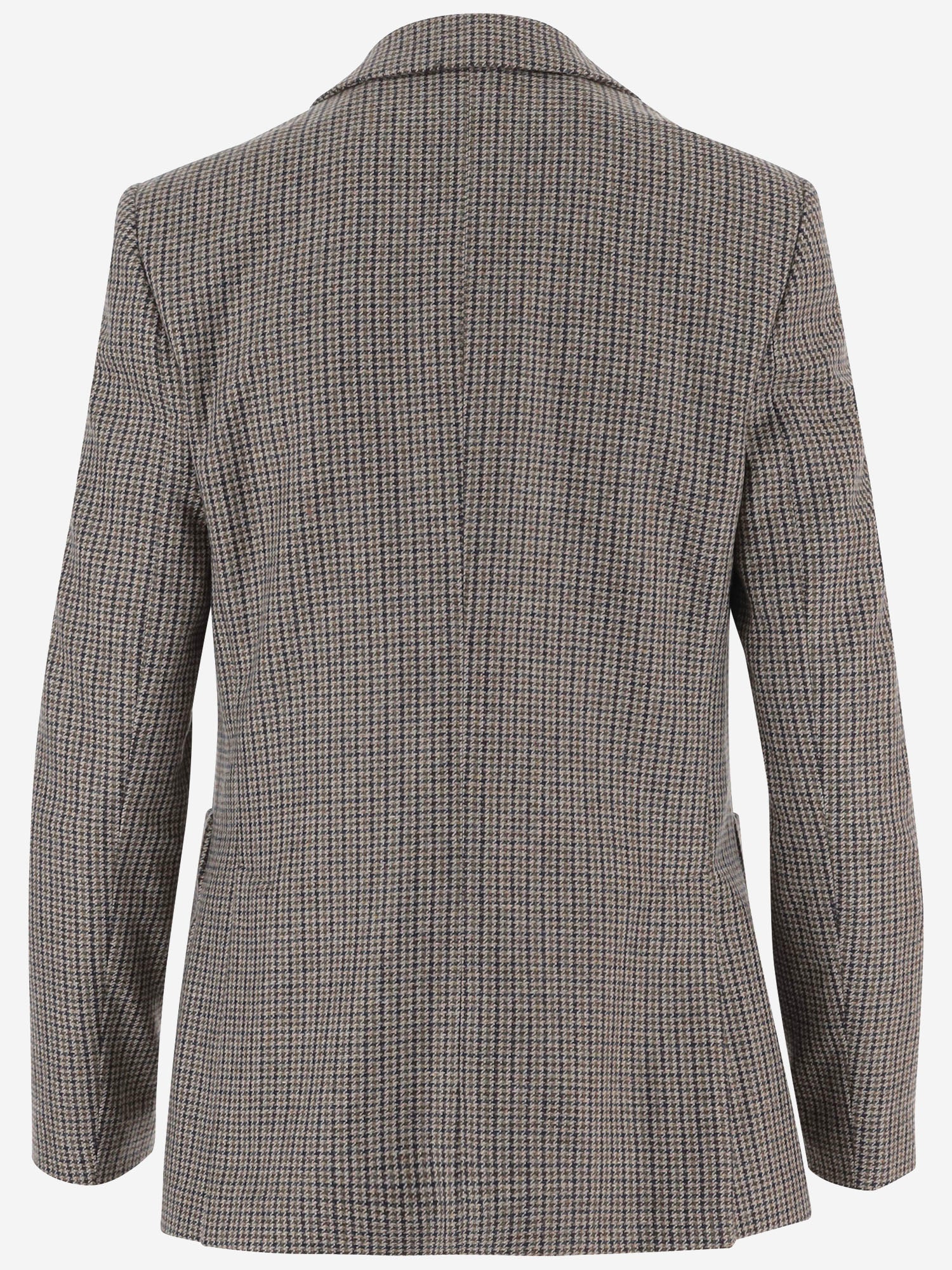 GIACCA IN LANA E COTONE CON MOTIVO A QUADRI IMRP55589 500CE LARDINI 