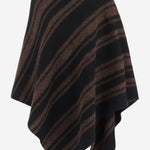 PONCHO A RIGHE IN MISTO LANA E ALPACA AW26A2993Y322 RB05 LAUREN MANOOGIAN 