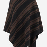 PONCHO A RIGHE IN MISTO LANA E ALPACA AW26A2993Y322 RB05 LAUREN MANOOGIAN 