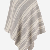 PONCHO A RIGHE IN MISTO LANA E ALPACA AW26A2993Y322 RG01 LAUREN MANOOGIAN 