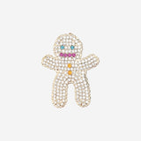 SPILLA IN OTTONE CON CRISTALLI A FORMA DI OMINO DI ZENZERO BROOBABY ZENZERO LISA C 