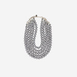 COLLANA MULTIFILI CON PERLE NECVIVID5F PEARLGREY LISA C 