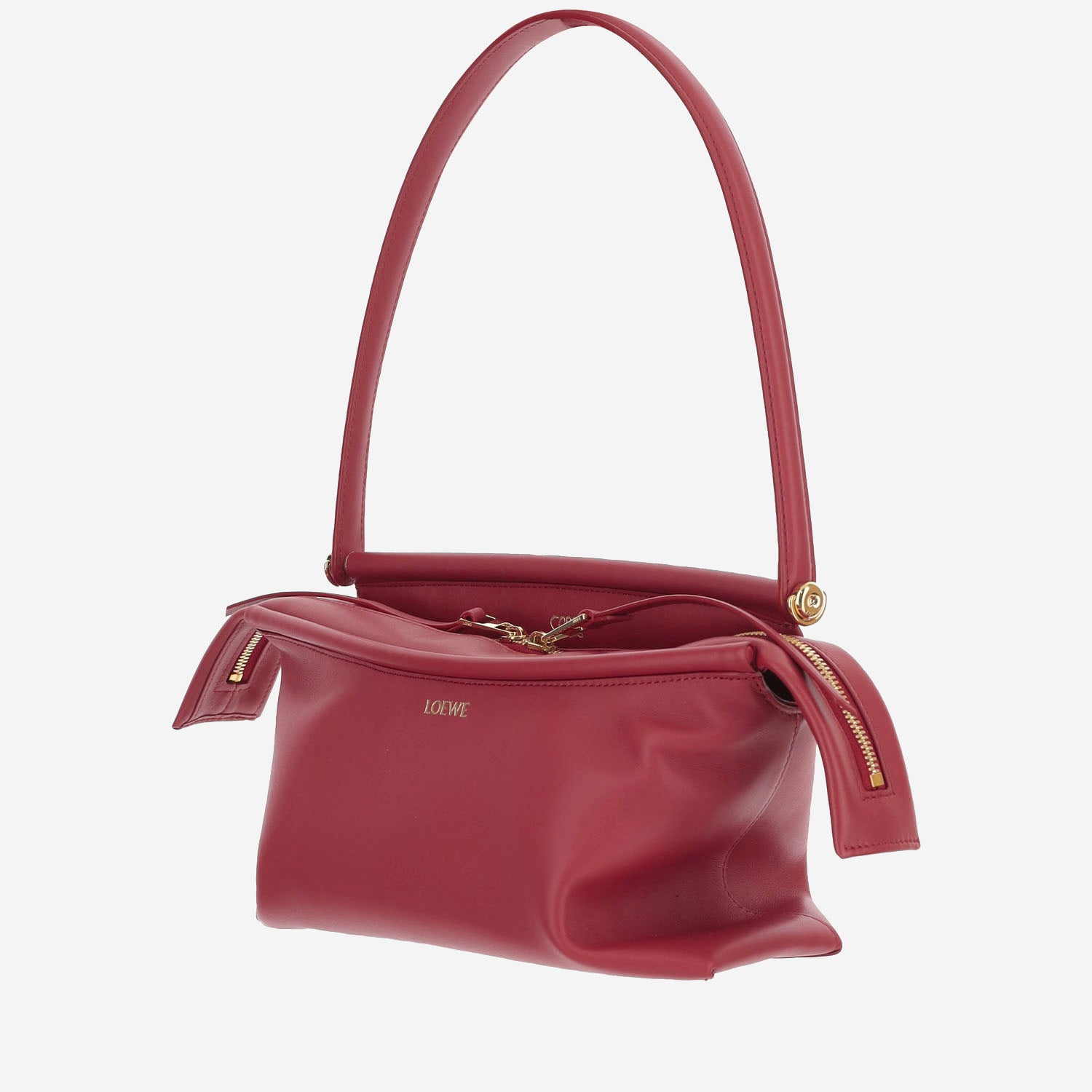 Borsa Whisker in pelle di vitello smaltata ATBBTBBX01 0241 LOEWE 