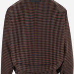 GIACCA IN LANA CON MOTIVO A QUADRETTI H526Y02WGO 3101 LOEWE 