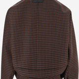 GIACCA IN LANA CON MOTIVO A QUADRETTI H526Y02WGO 3101 LOEWE 