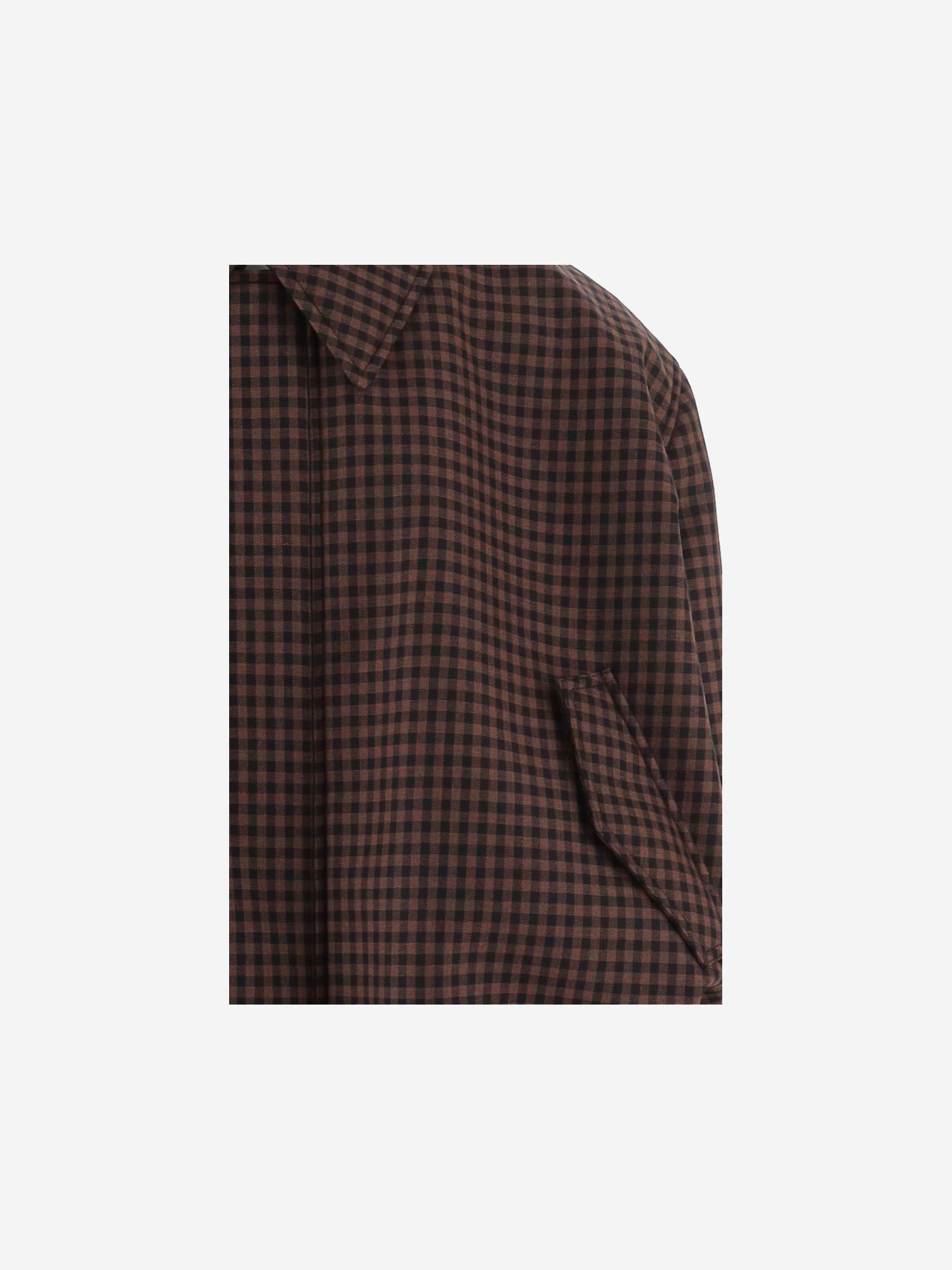 GIACCA IN LANA CON MOTIVO A QUADRETTI H526Y02WGO 3101 LOEWE 