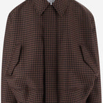 GIACCA IN LANA CON MOTIVO A QUADRETTI H526Y02WGO 3101 LOEWE 