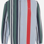 CAMICIA IN COTONE CON MOTIVO A RIGHE H526Y05WHN 4985 LOEWE 