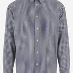 CAMICIA IN SETA CON MOTIVO A QUADRI H526Y05WJ9 5102 LOEWE 
