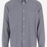 CAMICIA IN SETA CON MOTIVO A QUADRI H526Y05WJ9 5102 LOEWE 