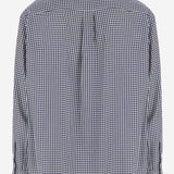 CAMICIA IN SETA CON MOTIVO A QUADRI H526Y05WJ9 5102 LOEWE 