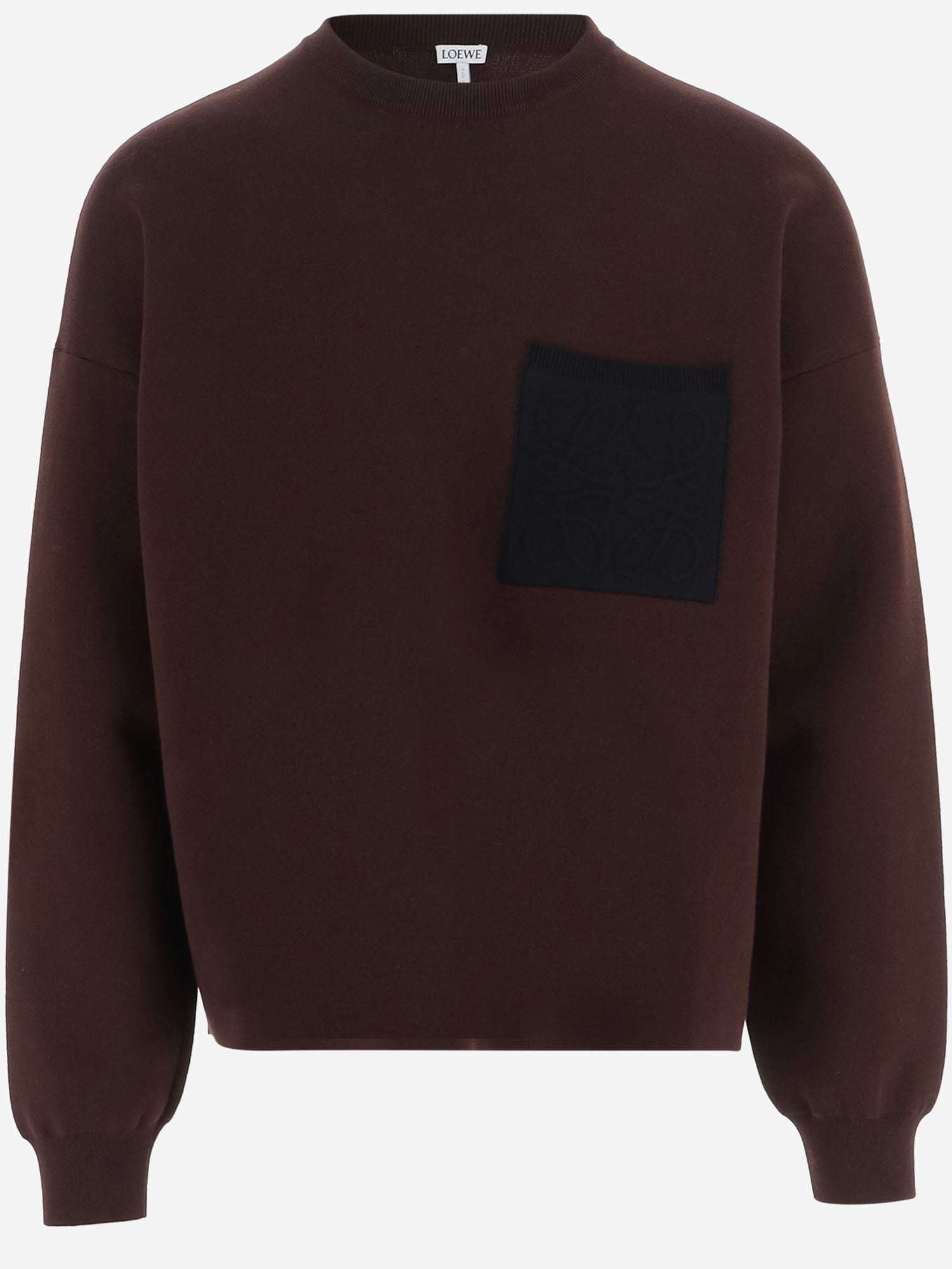 MAGLIA ANAGRAM IN COTONE STRETCH CON LOGO H526Y14KOG 2999 LOEWE 
