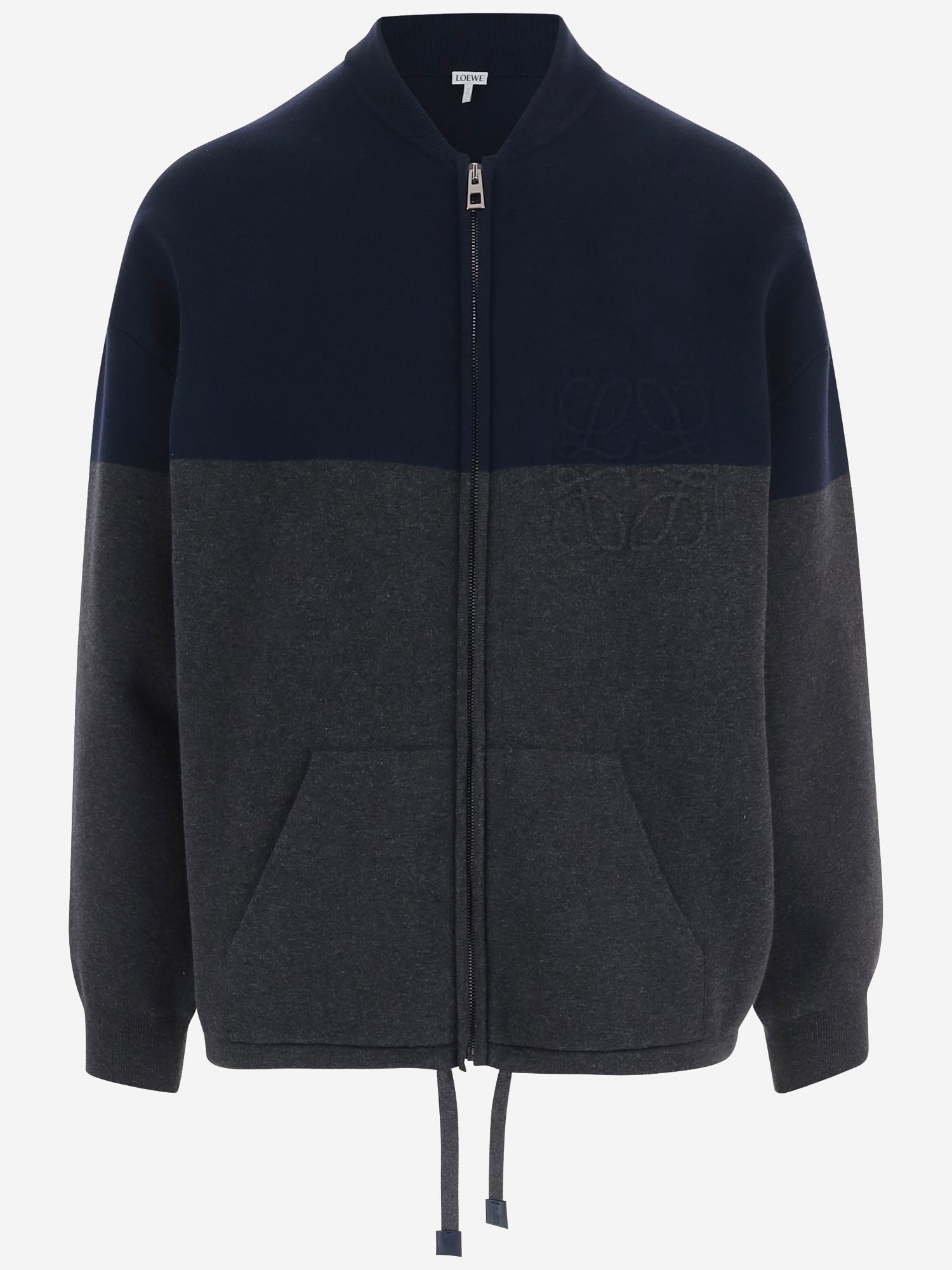 CARDIGAN ZIP-UP IN MISTO COTONE STRETCH H526Y16KB1 5137 LOEWE 