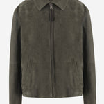 GIACCA CON ZIP IN PELLE DI AGNELLO SCAMOSCIATA H526Y34LBM 4160 LOEWE 