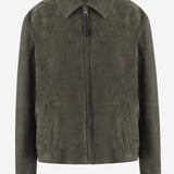 GIACCA CON ZIP IN PELLE DI AGNELLO SCAMOSCIATA H526Y34LBM 4160 LOEWE 