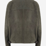 GIACCA CON ZIP IN PELLE DI AGNELLO SCAMOSCIATA H526Y34LBM 4160 LOEWE 