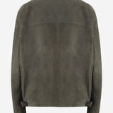 GIACCA CON ZIP IN PELLE DI AGNELLO SCAMOSCIATA H526Y34LBM 4160 LOEWE 