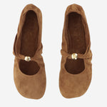 BALLERINE PEBBLE SOFT IN PELLE DI CAPRA SCAMOSCIATA LLPF466X04 2530 LOEWE 