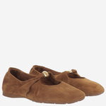 BALLERINE PEBBLE SOFT IN PELLE DI CAPRA SCAMOSCIATA LLPF466X04 2530 LOEWE 