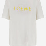 T-SHIRT IN MISTO COTONE CON LOGO S359Y22XAV 2100 LOEWE 