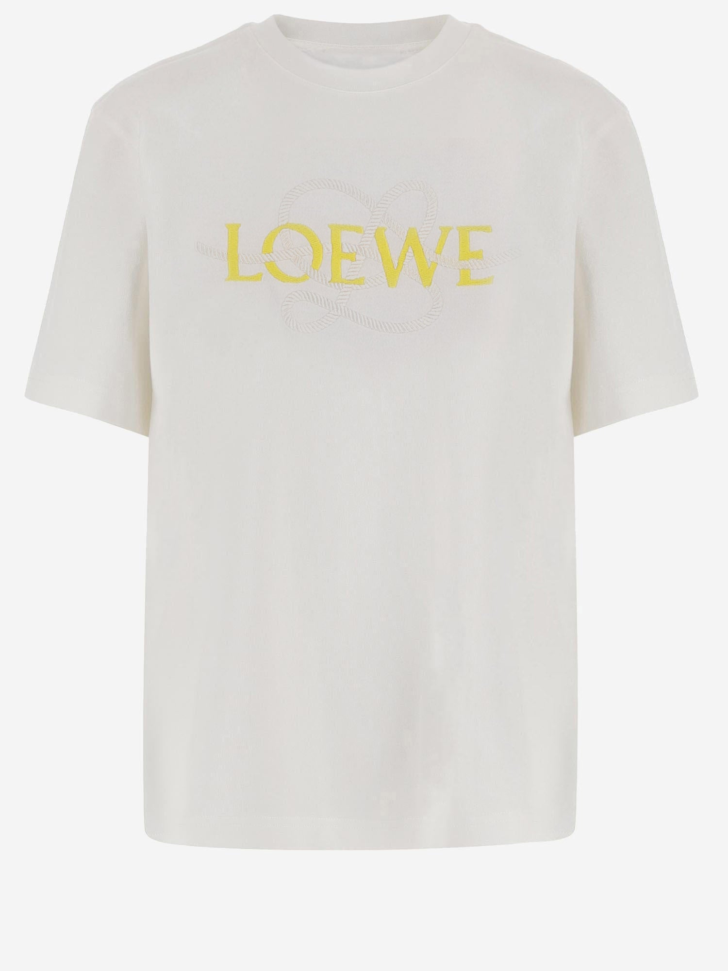 T-SHIRT IN MISTO COTONE CON LOGO S359Y22XAV 2100 LOEWE 