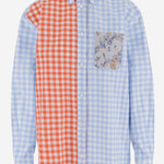 CAMICIA IN COTONE CON MOTIVO A QUADRI S540Y05XEF 5172 LOEWE 