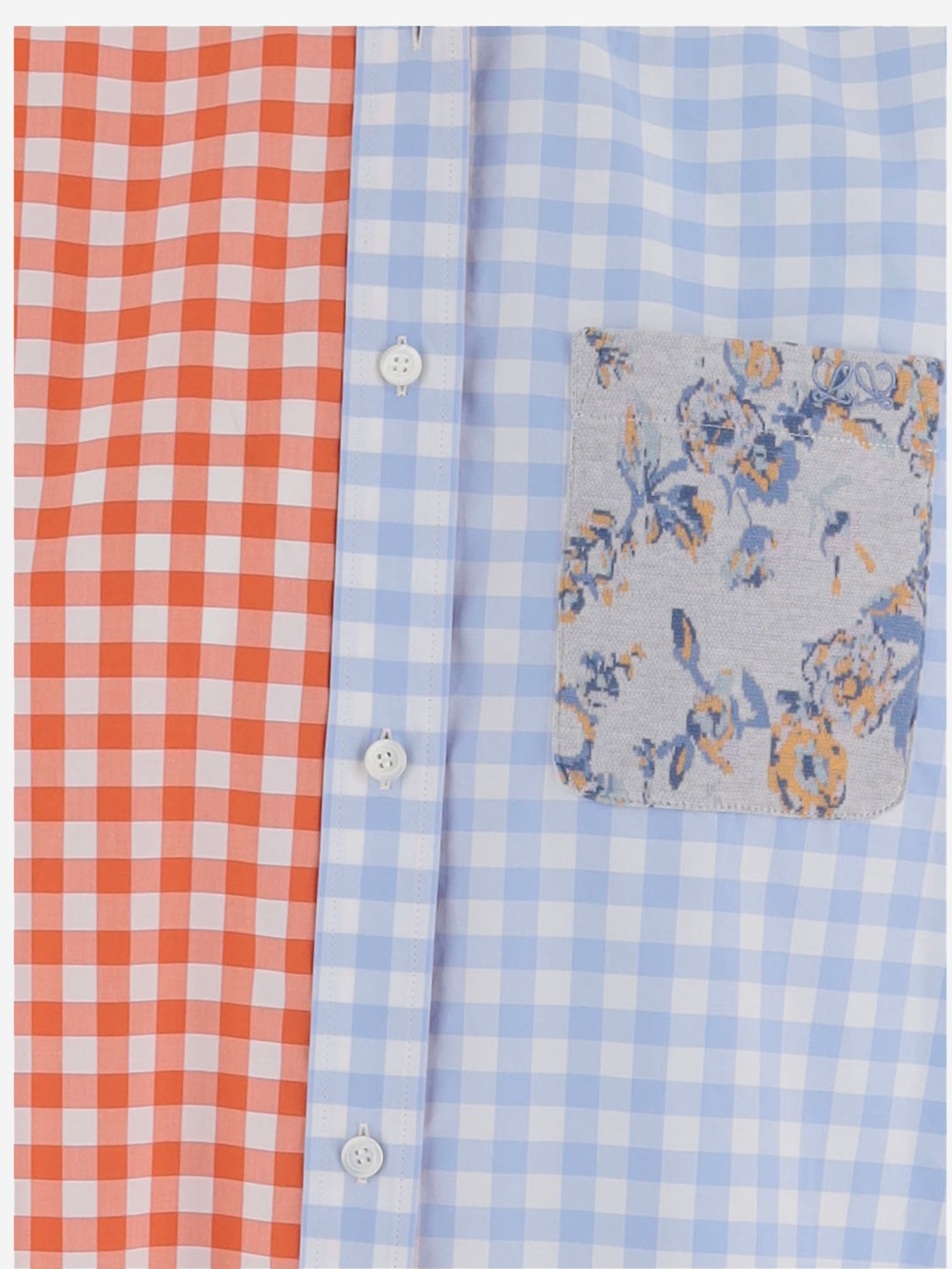 CAMICIA IN COTONE CON MOTIVO A QUADRI S540Y05XEF 5172 LOEWE 