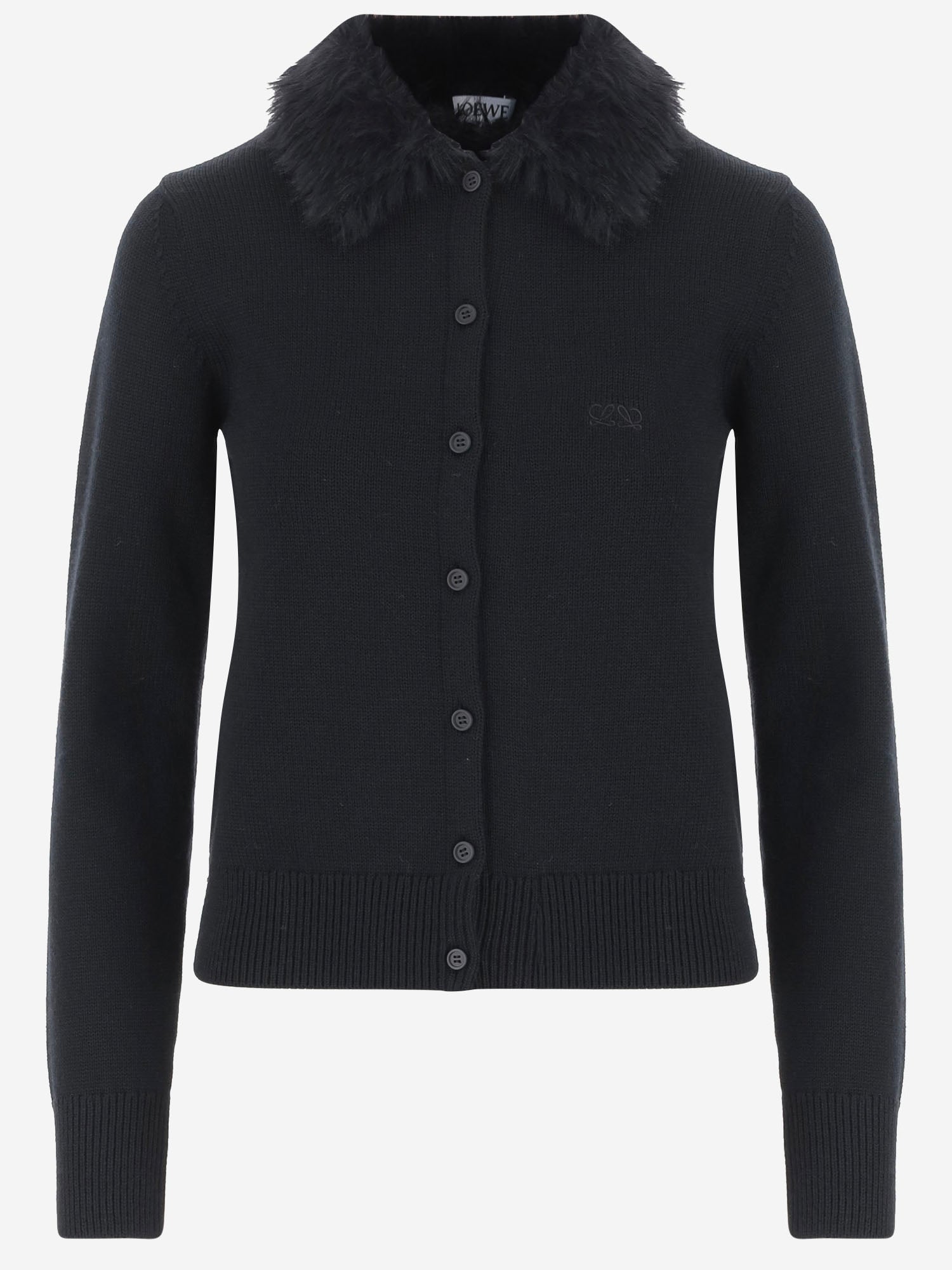 CARDIGAN IN LANA CON LOGO S540Y16KA3 1100 LOEWE 